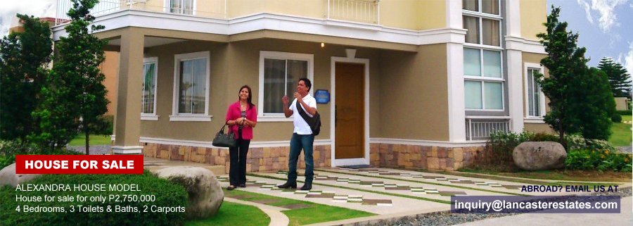 Lancaster Estates House and lot for sale in Cavite Philippines